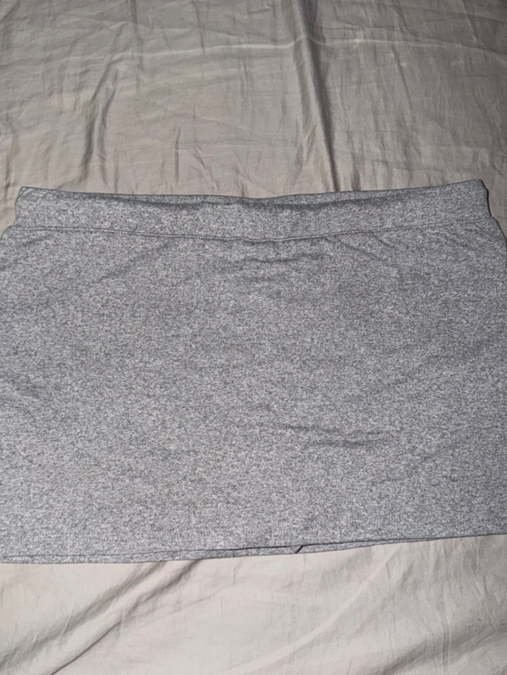 Gray Women's Stretch Mini Skirt